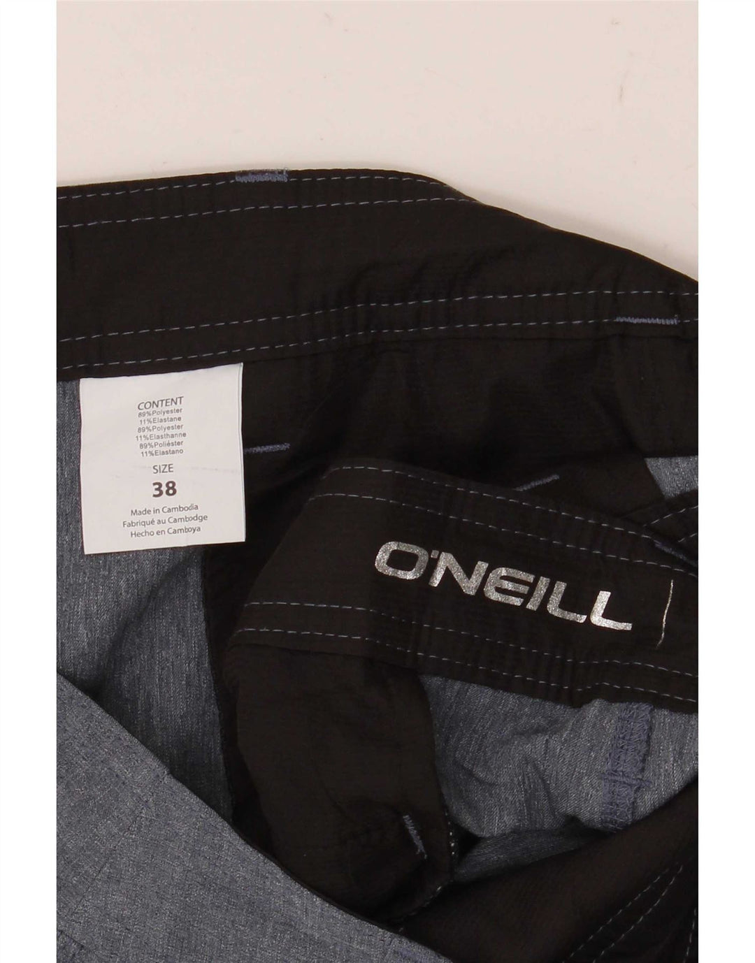 Pantaloncini chino da uomo O'Neill W38 XL poliestere grigio