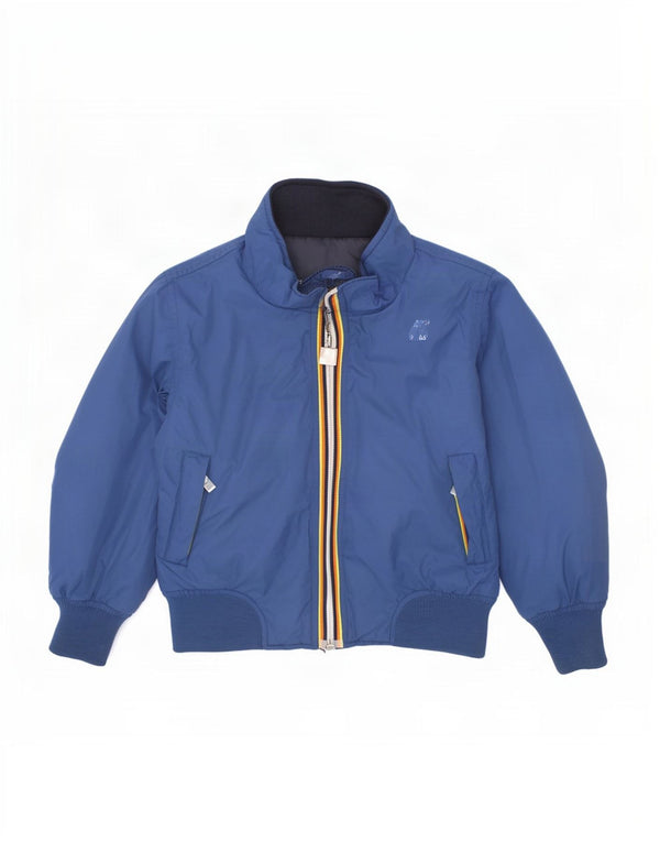 K-Way Boys Reversible Padded Jacket 2-3 Years Blue Polyamide