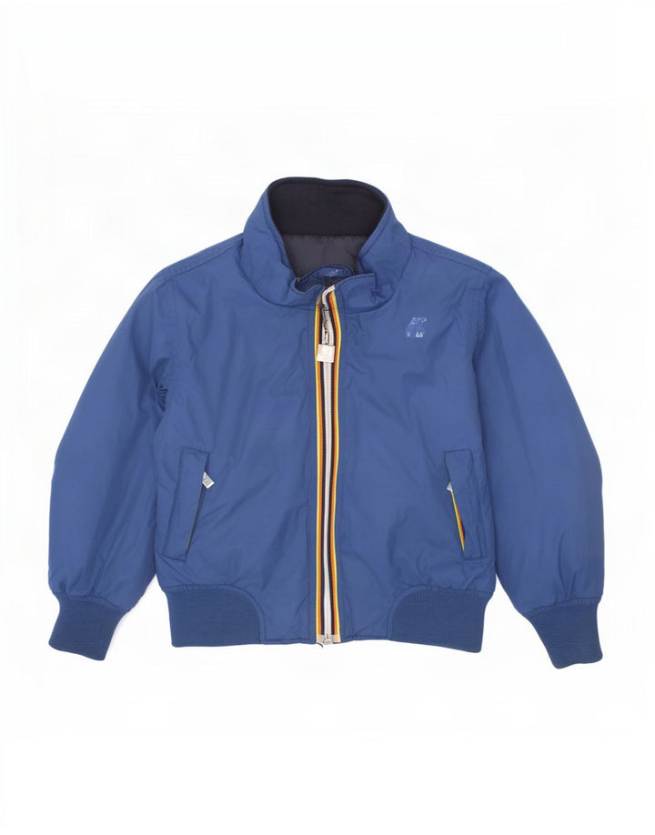 K-Way Boys Reversible Padded Jacket 2-3 Years Blue Polyamide