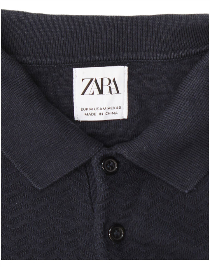 Maglione Zara da uomo con collo alto, blu navy medio