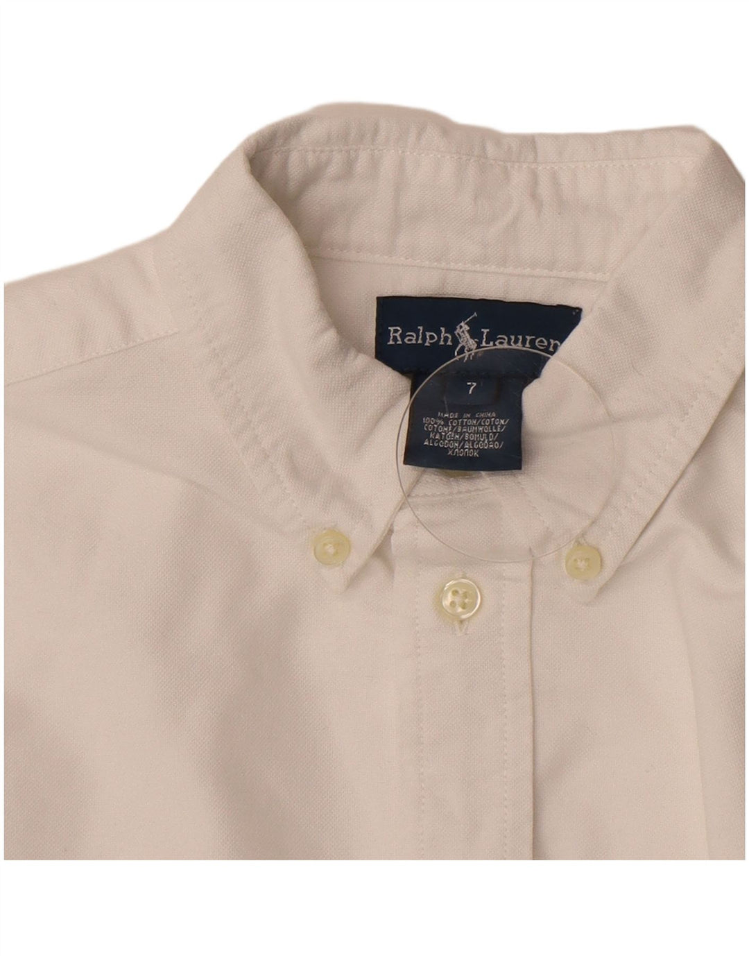 Ralph Lauren Boys Shirt 6-7 Years White Cotton