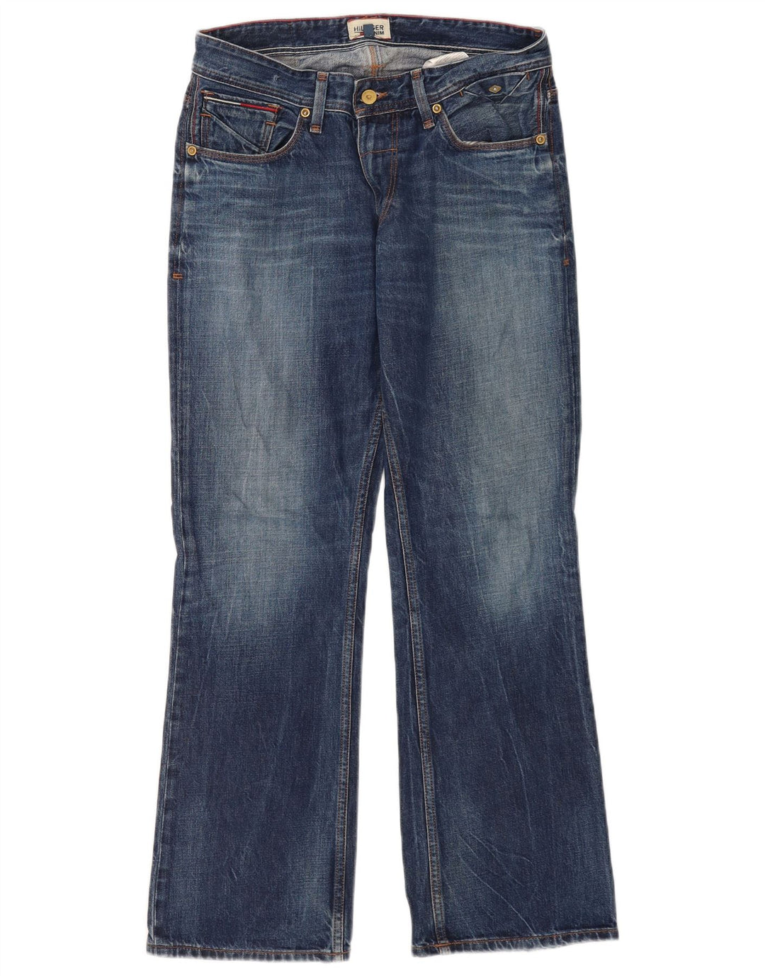 Jeans bootcut da uomo Tommy Hilfiger W30 L30 cotone blu