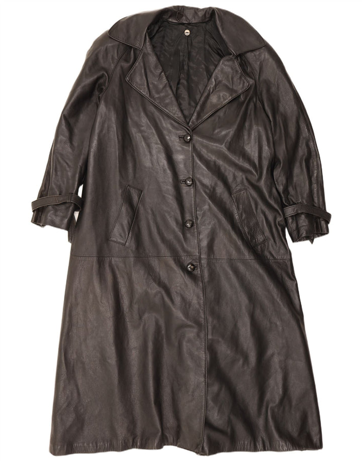 Palton din piele pentru femei Sacip IT 42 Medium Negru