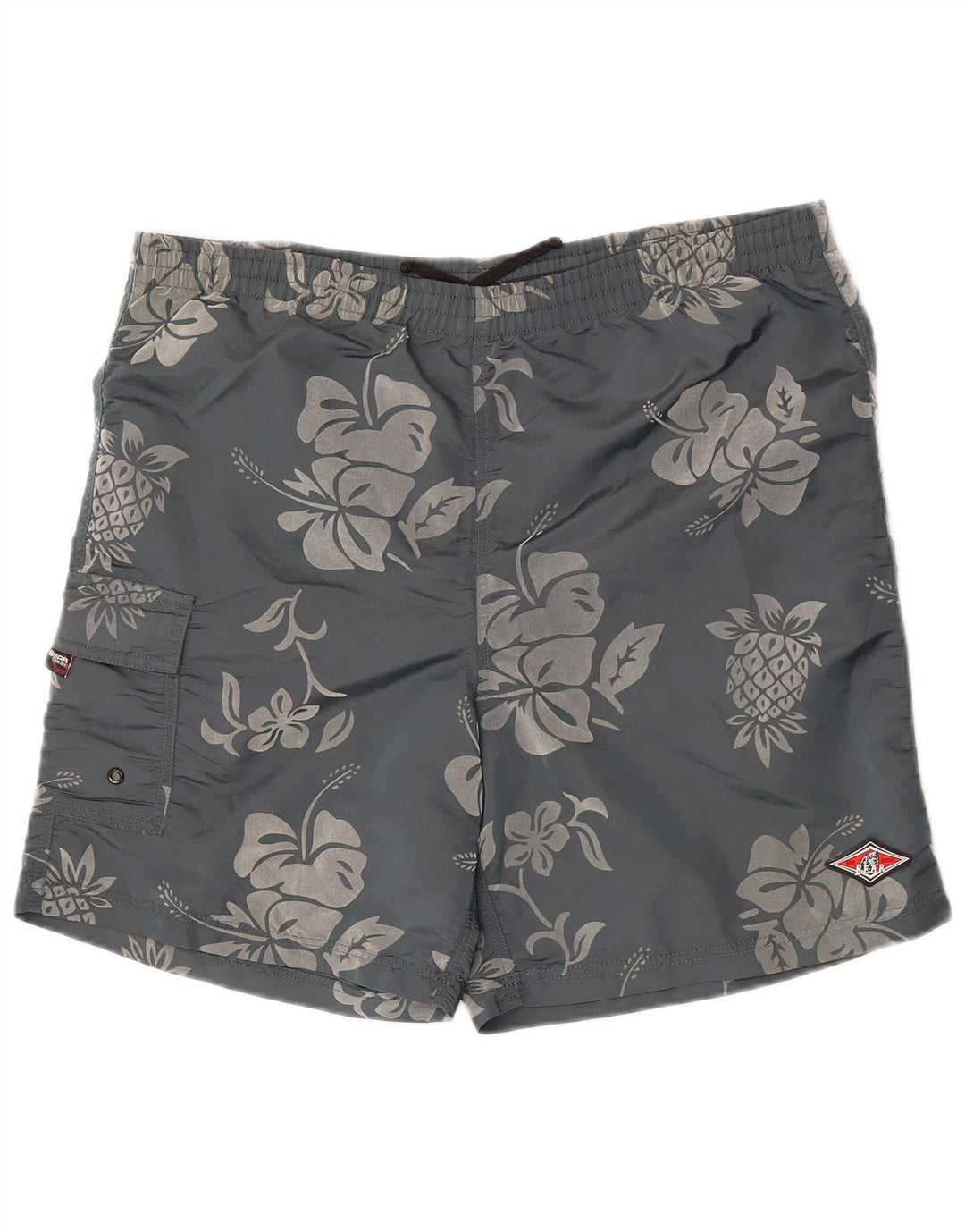 Pantaloncini sportivi da uomo Bear XL grigio floreale in poliammide