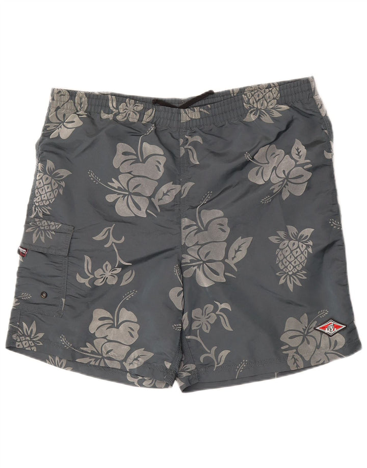 Pantaloncini sportivi da uomo Bear XL grigio floreale in poliammide