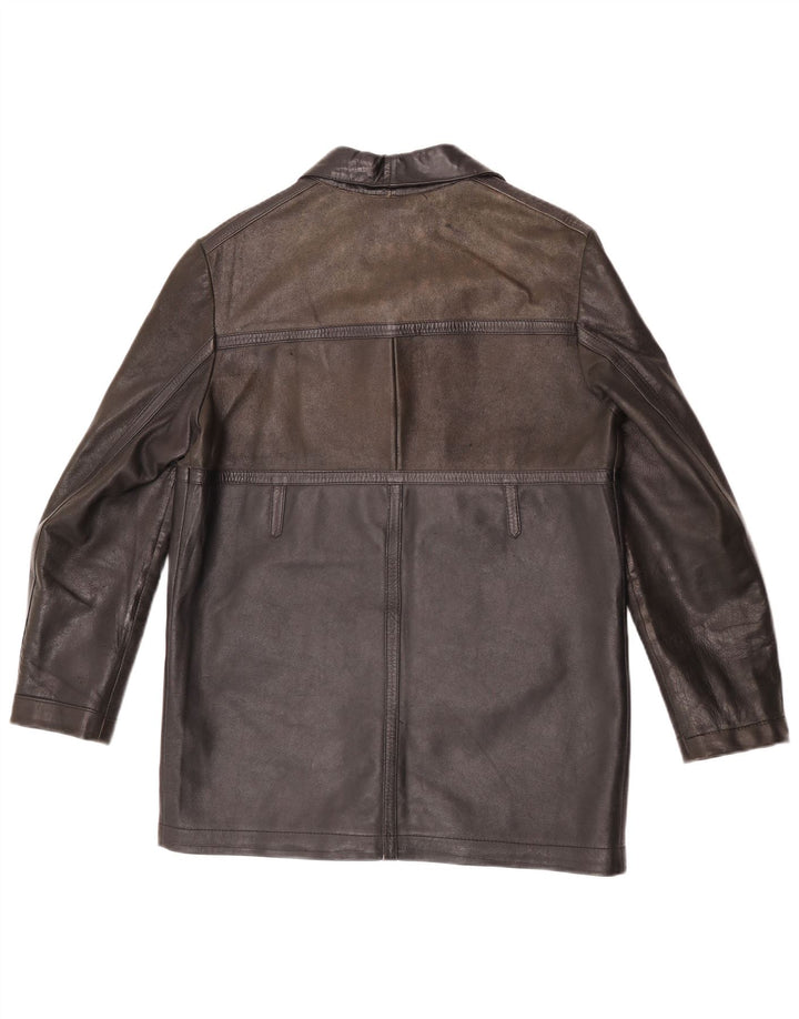 Vintage Mens Leather Jacket UK 36 Small Brown