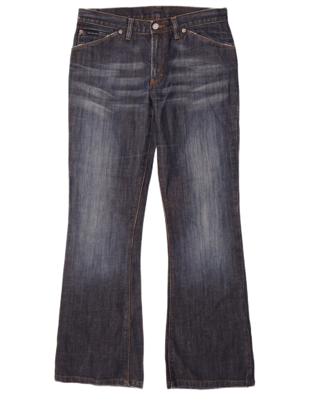 Calvin Klein Womens Bootcut Jeans W28 L29 Navy Blue