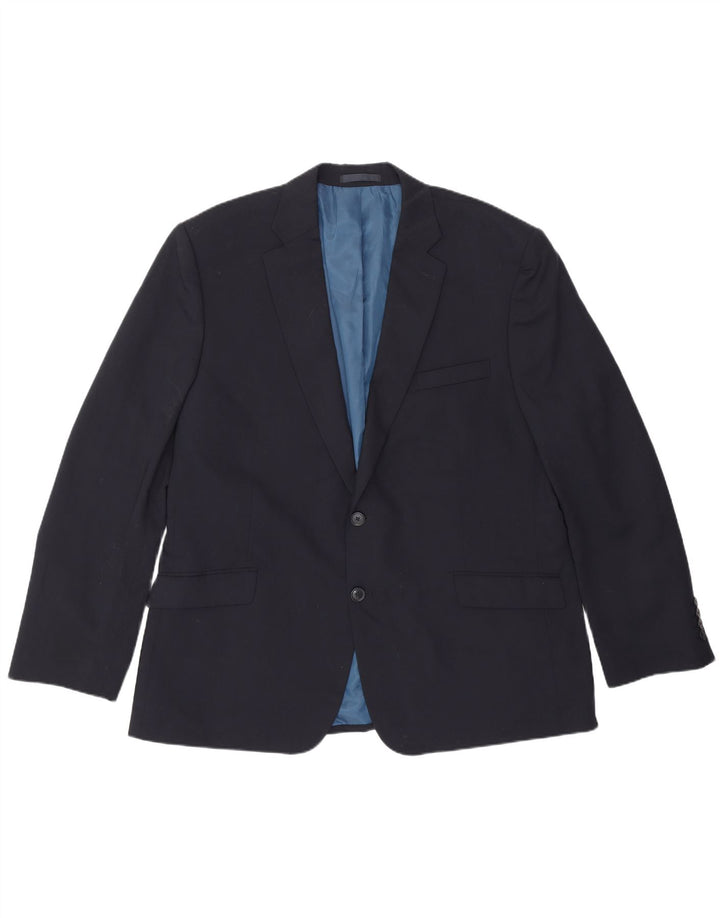Marks & Spencer Herre 2-knaps blazerjakke UK 38 Medium Navy Blue Classic