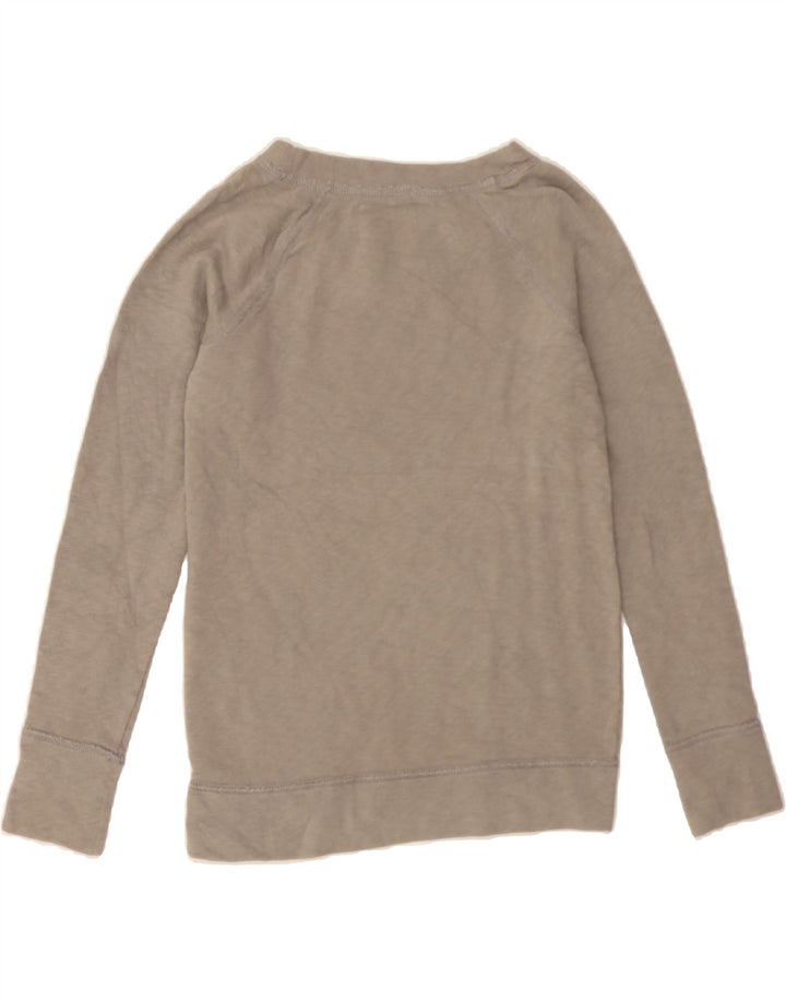 J. CREW Womens Sweatshirt Jumper UK 6 XS Grey Cotton Vintage J. Crew and Second-Hand J. Crew from Messina Hembry 