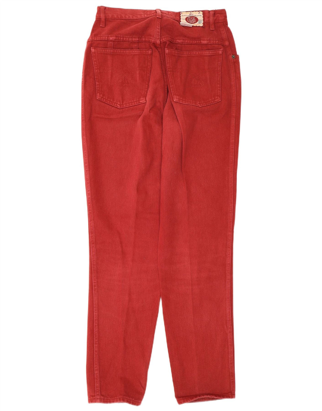 Stefanel Womens Tapered Jeans IT 42 Medium W26 L30 Burgundy