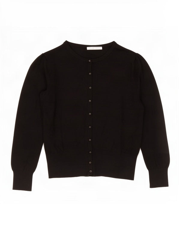 Marks & Spencer Damen-Cardigan-Pullover UK 12 Mittelschwarze Viskose