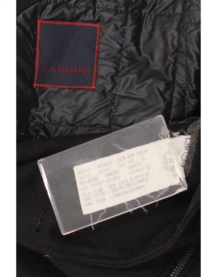 Giacca Blazer Uomo 3 Bottoni Lardini IT 52 XL Blu Navy Lana