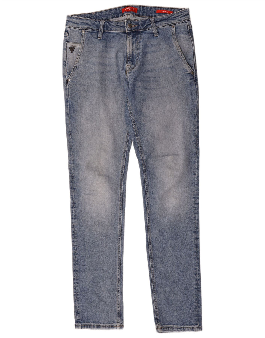 Jeans Guess slim affusolati da donna W32 L34 poliestere blu