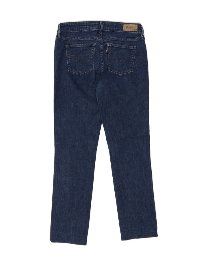 LEVI'S Womens Slightly Curvy Slim Jeans US 4 Small W27 L27 Blue Vintage Levi's and Second-Hand Levi's from Messina Hembry 