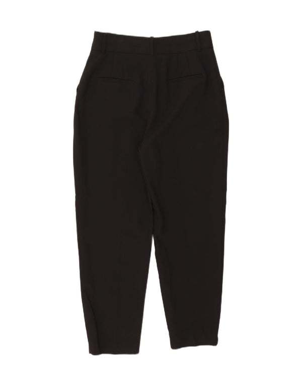 Zara Womens Tapered Chino Trousers Large W30 L27 Black Polyester