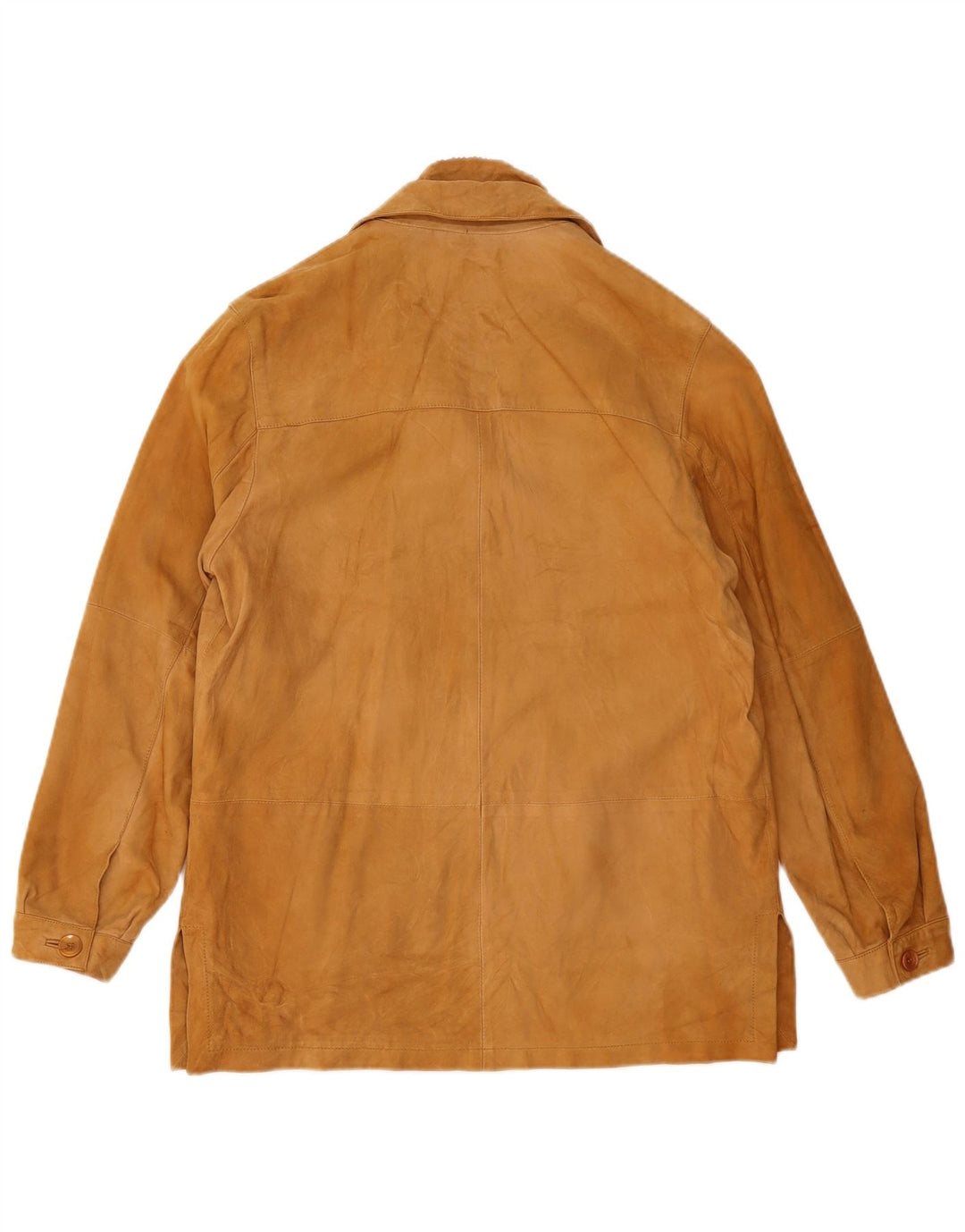 INTREND Womens Suede Jacket IT 44 Medium Beige Leather