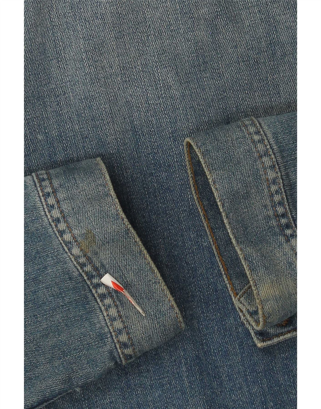 Jaqueta jeans feminina Fat Face UK 12 algodão azul médio