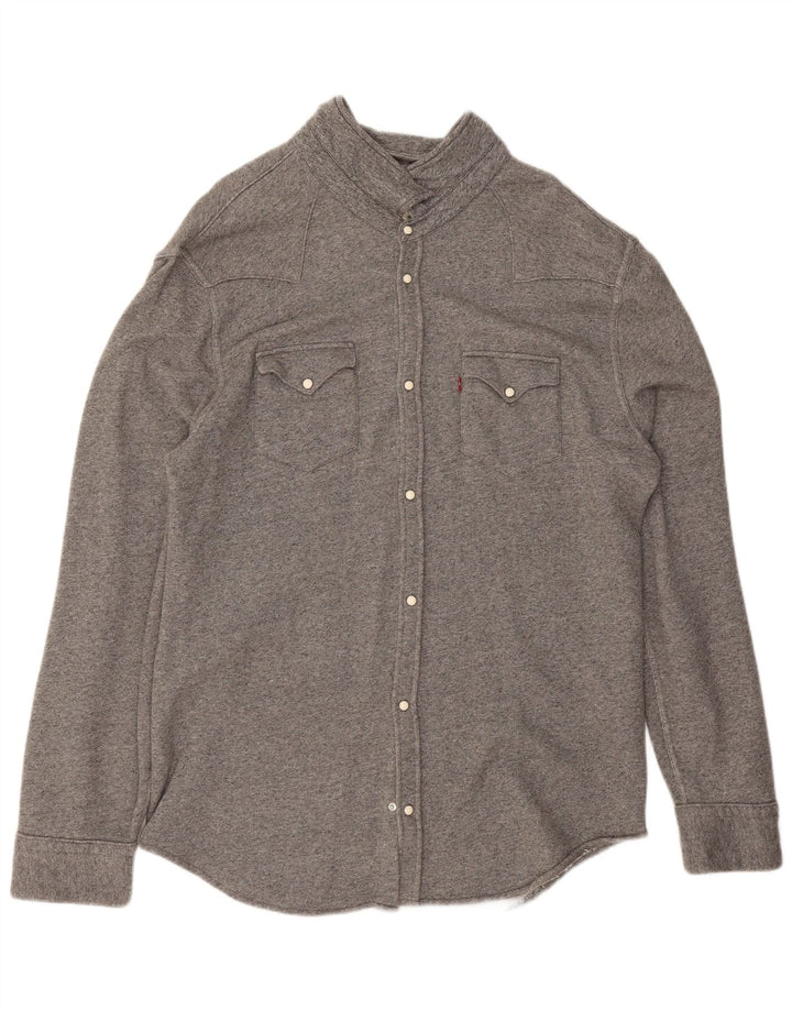 Camicia Levi's da uomo in flanella 2XL cotone grigio