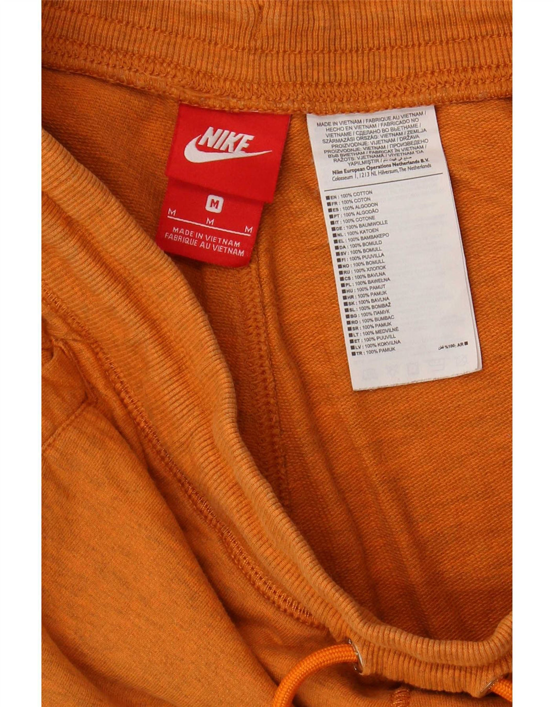 Męskie spodenki sportowe Nike z grafiką, średniobrązowe, bawełniane
