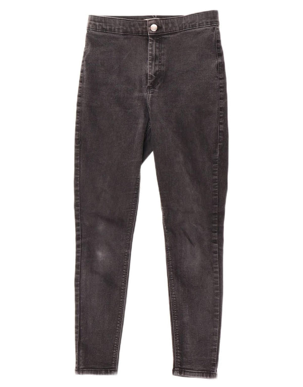 Topshop Womens Joni Skinny Jeans W28 L26 Grey Cotton
