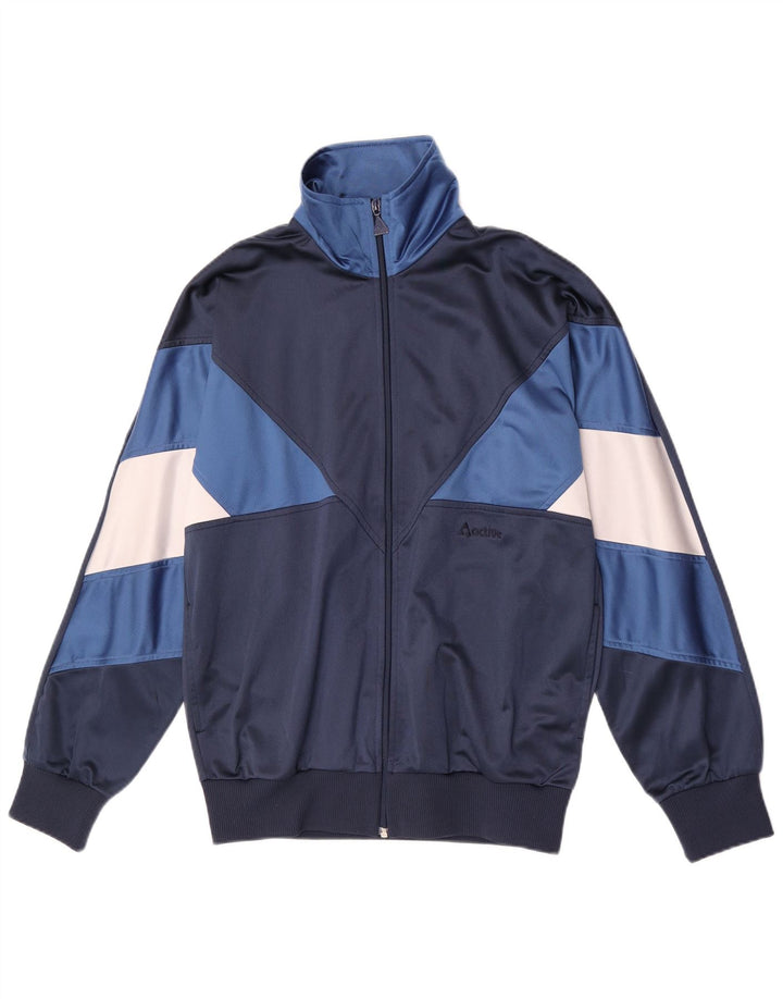Active Veste de survêtement pour homme Bleu marine moyen Colourblock