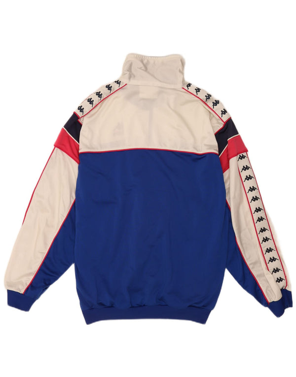 Ανδρική φόρμα φόρμας Kappa γραφική φόρμα Top Jacket Large Blue Colourblock Sports