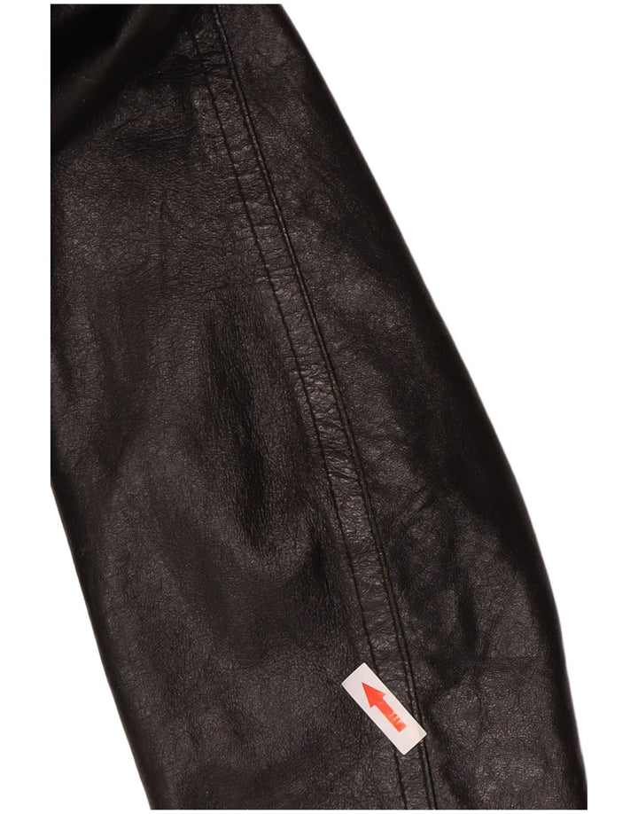 Vintage ženska kožna bomber jakna IT 44 srednje crna koža