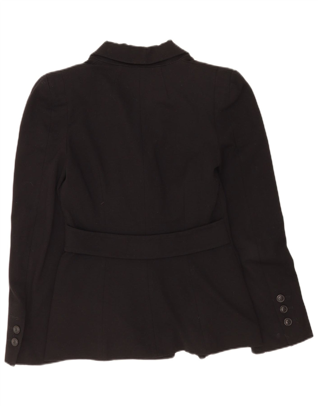 Hobbs Womens 3 Button Blazer Jacket UK 8 Small Black Viscose