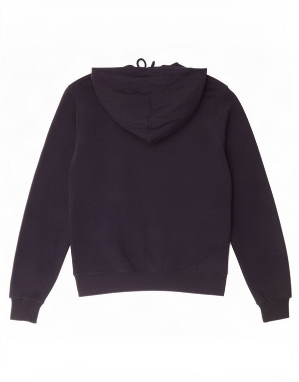 Champion Mens Graphic Hoodie Jumper Small Navy Blue Cotton