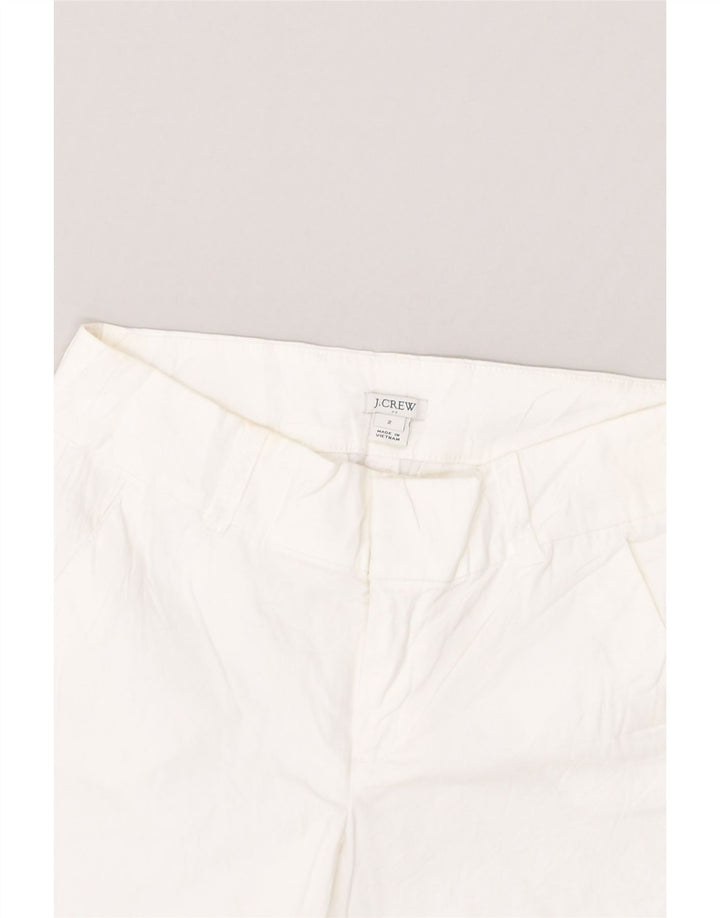 J. CREW Womens Casual Shorts US 2 XS W28  White Cotton | Vintage J. Crew | Thrift | Second-Hand J. Crew | Used Clothing | Messina Hembry 