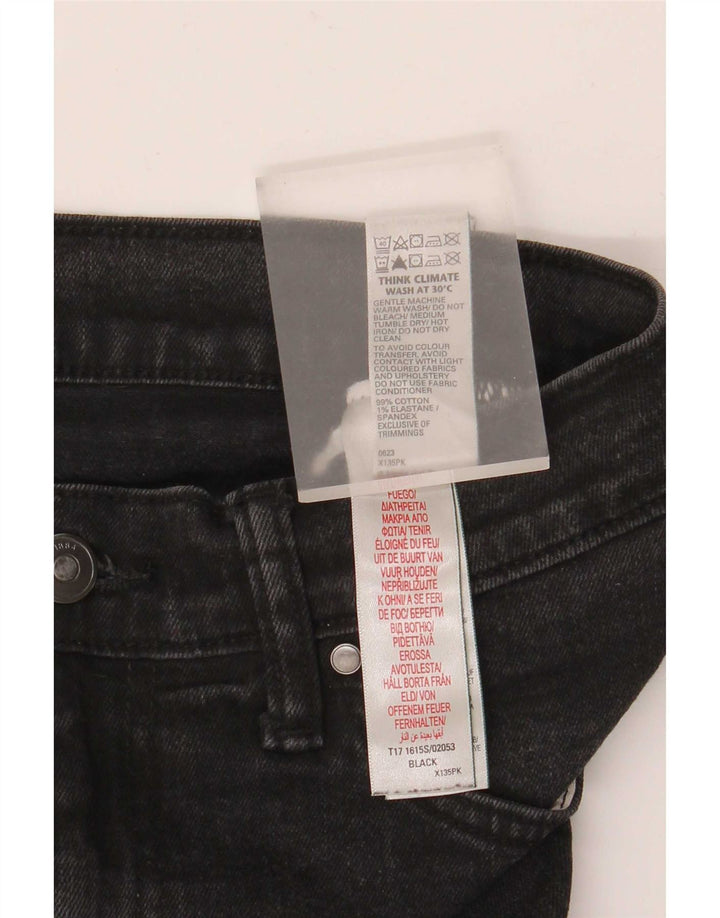 Marks & Spencer Mens Slim Jeans W34 L31 Black Cotton