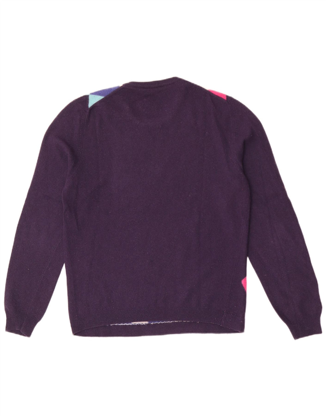 Daniele Alessandrini Herren-Pullover mit Rundhalsausschnitt, mittellila