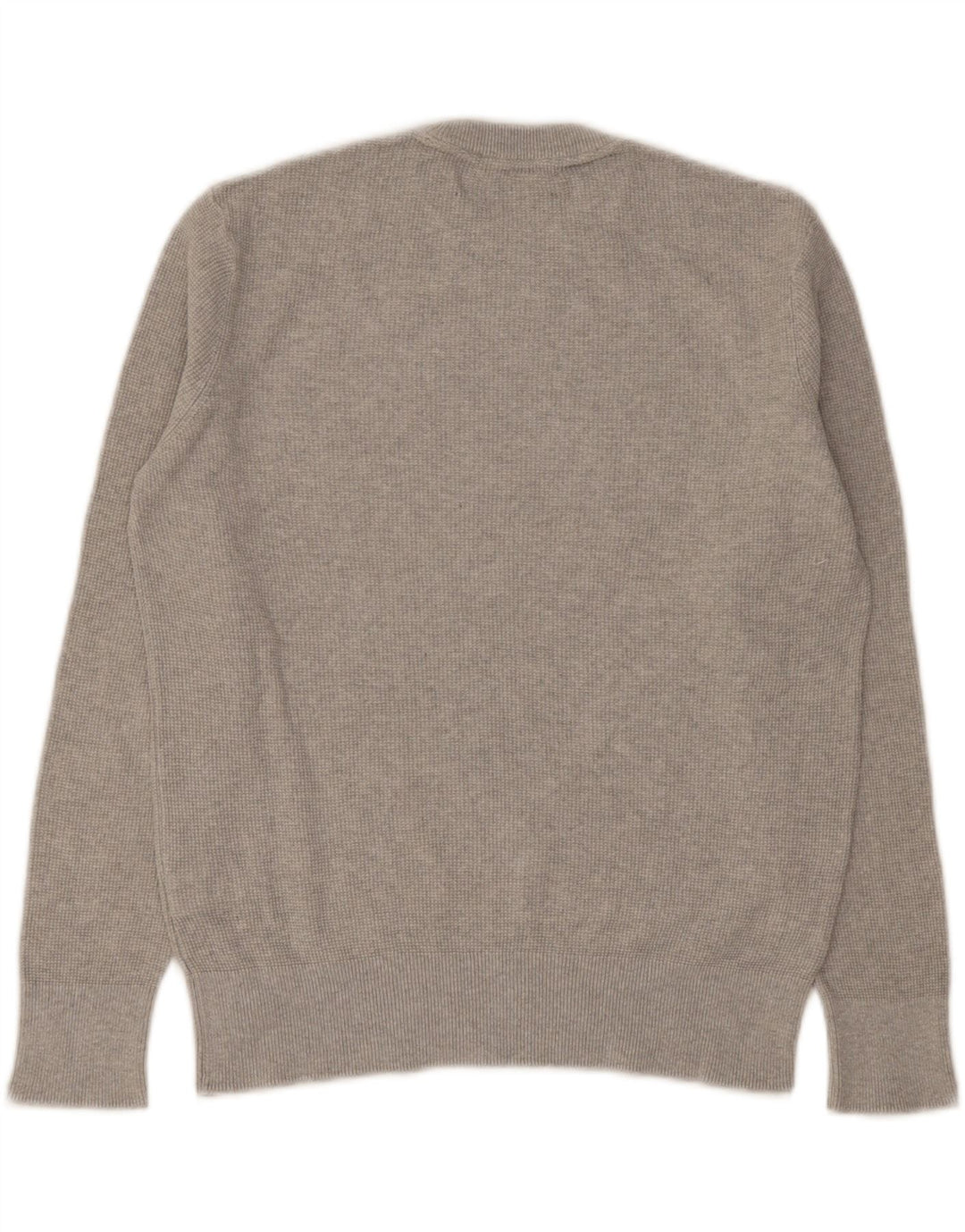 Maglione girocollo da uomo Zara piccolo in cotone grigio
