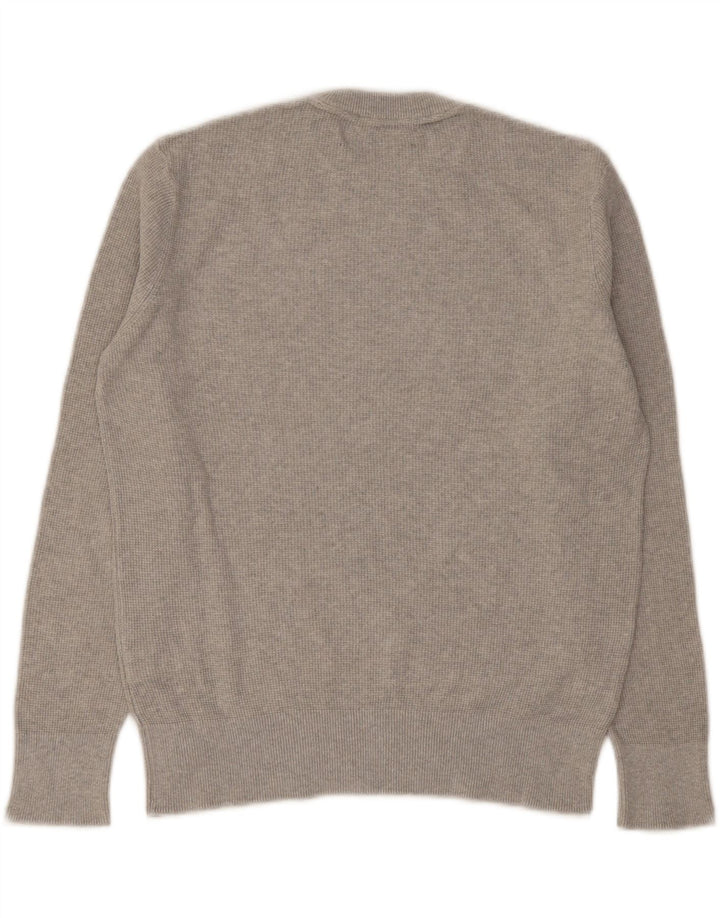 Maglione girocollo da uomo Zara piccolo in cotone grigio