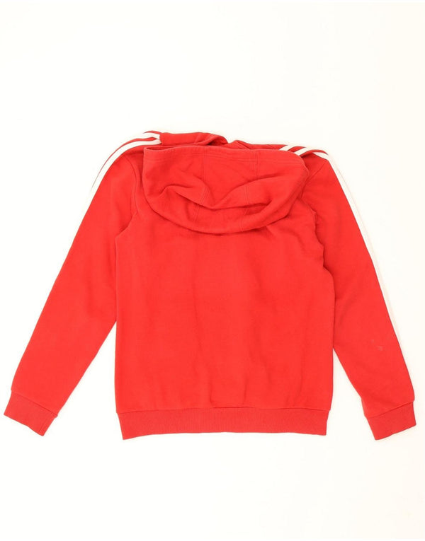 Adidas hættetrøje til drenge 11-12 år Rød Colourblock Bomuld