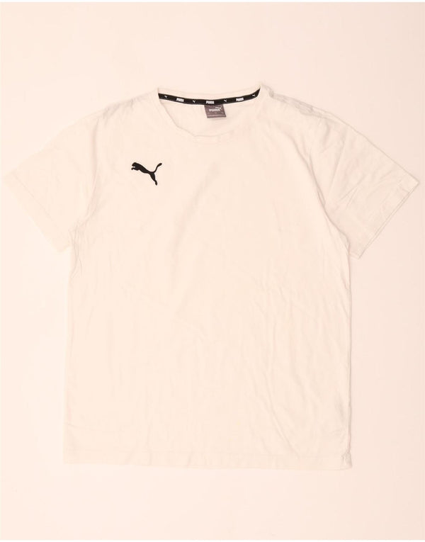 Puma Mens T-Shirt Top Large White Cotton