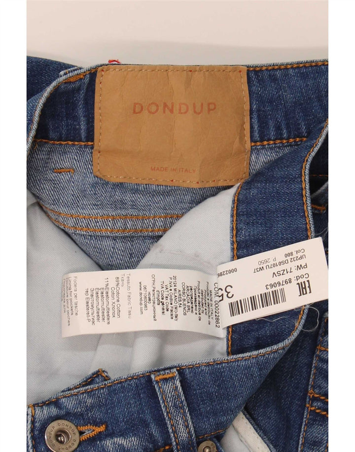 Dondup Mens Distressed Slim Jeans W35 L33 Blue Cotton