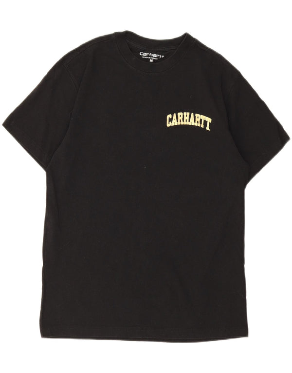 Carhartt Mens Graphic T-Shirt Top Medium Black Cotton