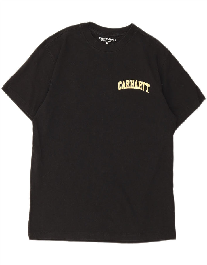 Carhartt Mens Graphic T-Shirt Top Medium Black Cotton