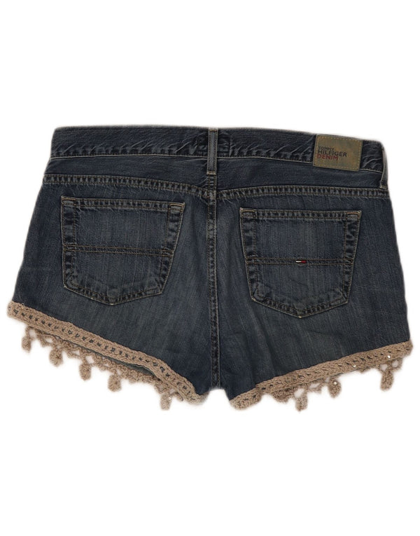 Tommy Hilfiger Damen Denim Shorts Medium W31 Blaue Baumwolle