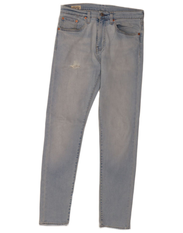 Levi's Mens 512 Distressed Tapered Slim Jeans W31 L31 Blue Cotton