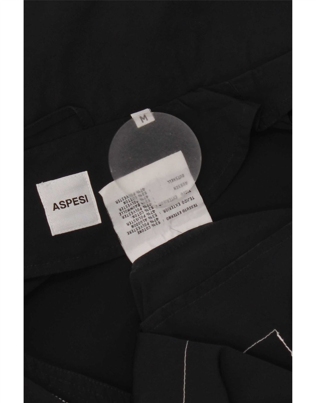 Aspesi Womens Utility Jacke UK 14 Medium Marineblau Baumwolle