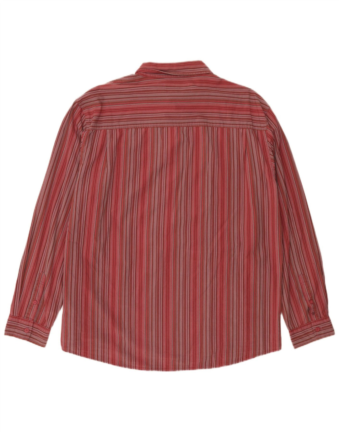 Wrangler Mens Shirt 2XL Red Striped Cotton