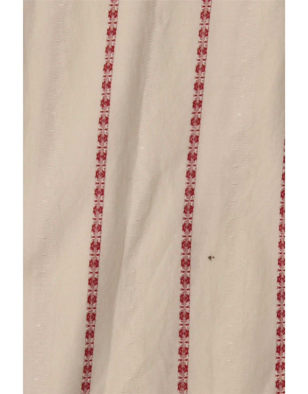 Leader Mens Shirt XL White Striped Cotton