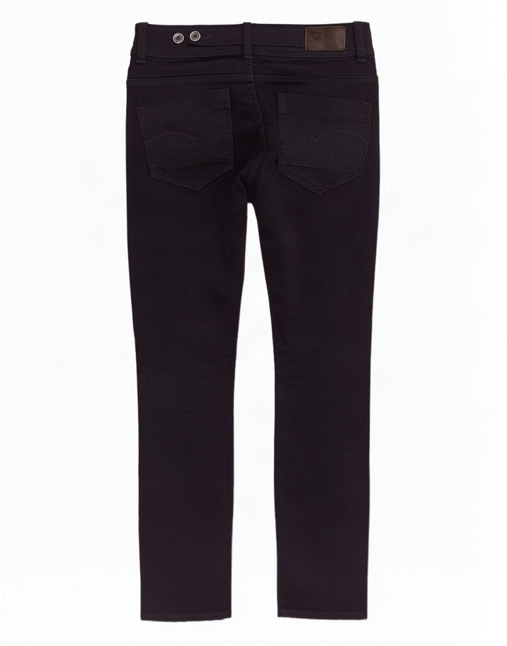 G-Star Womens Midge Saddle Straight Jeans W28 L30 Black Cotton