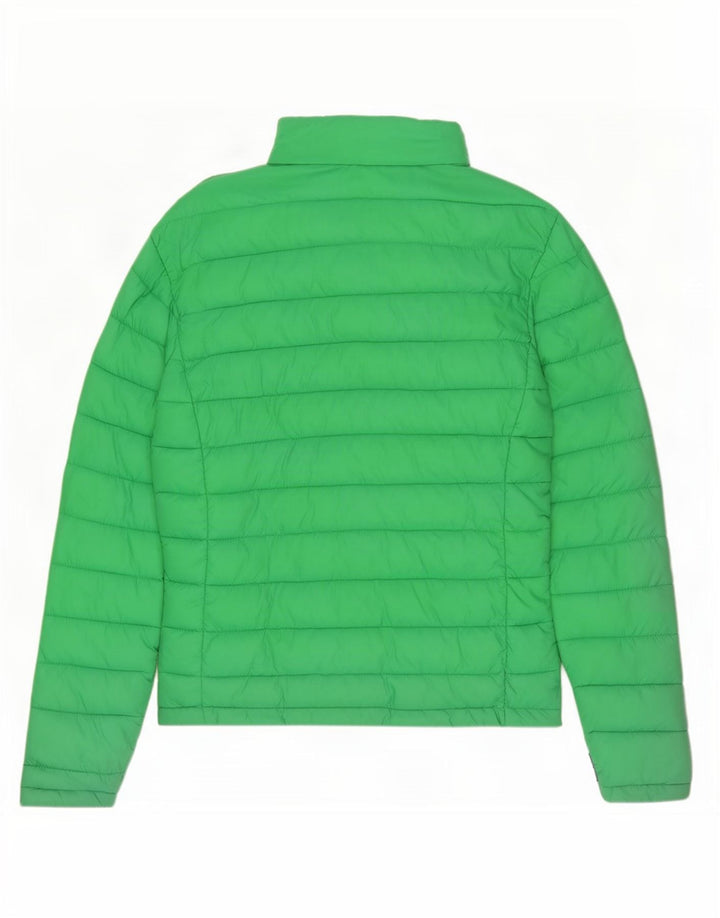 Jachetă căptușită Superdry pentru femei UK 14 Poliester verde mediu