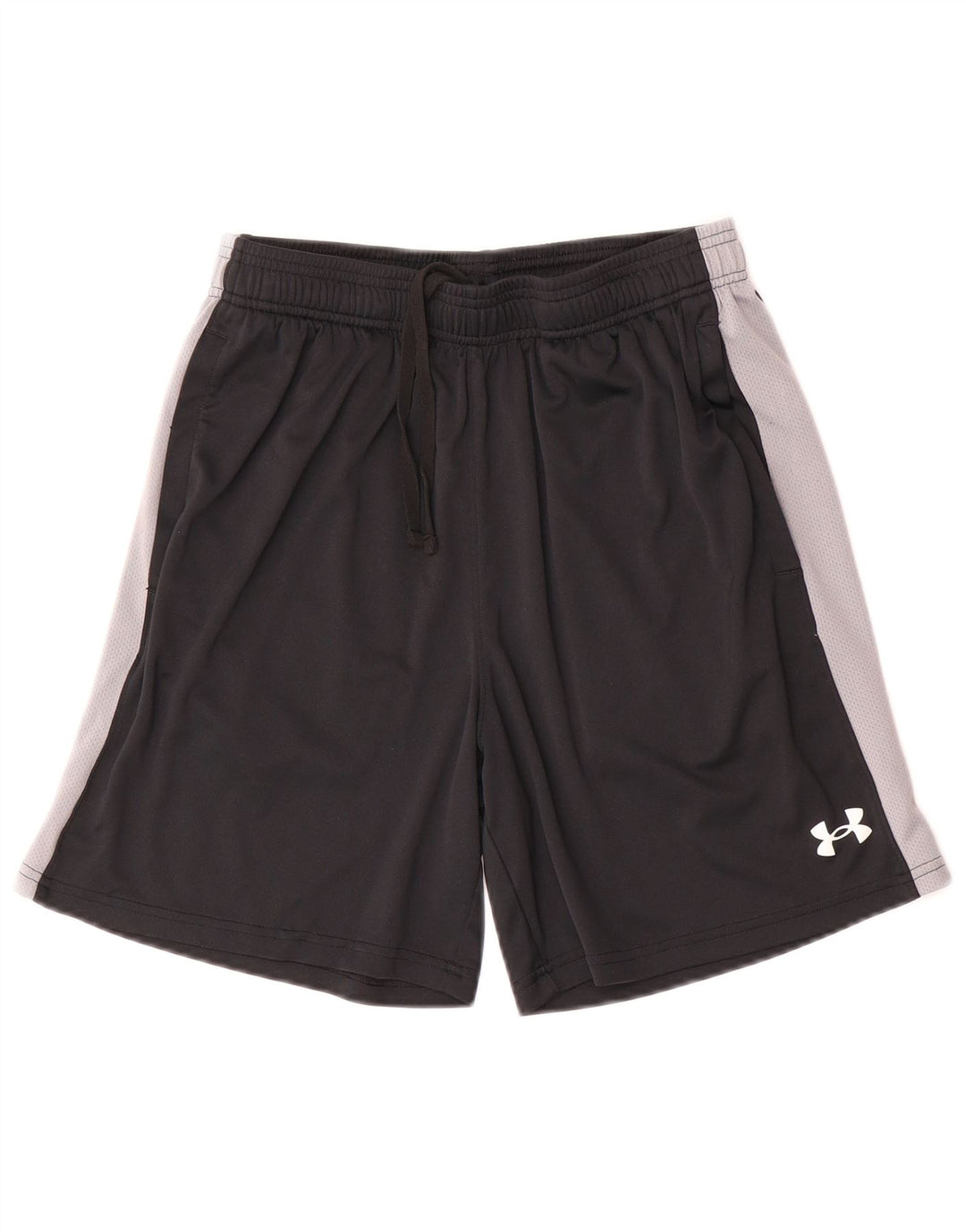Pantaloncini sportivi da uomo Under Armour, poliestere color block medio nero