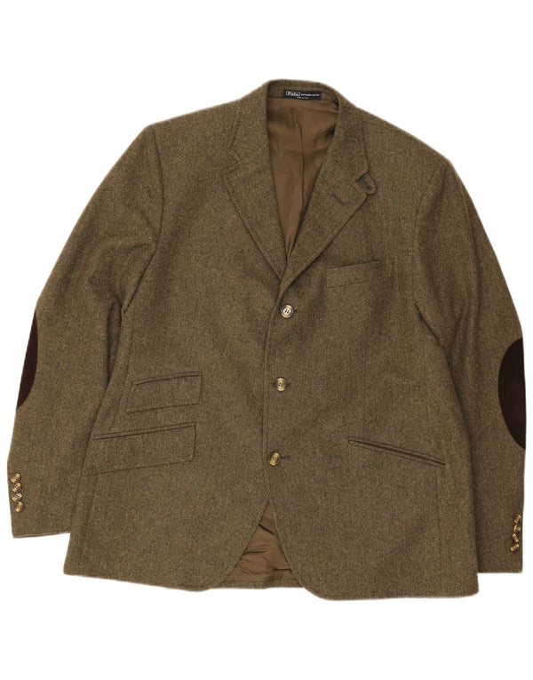 Polo Ralph Lauren Herre 3-knaps blazerjakke EU 56 2XL Grøn sildeben