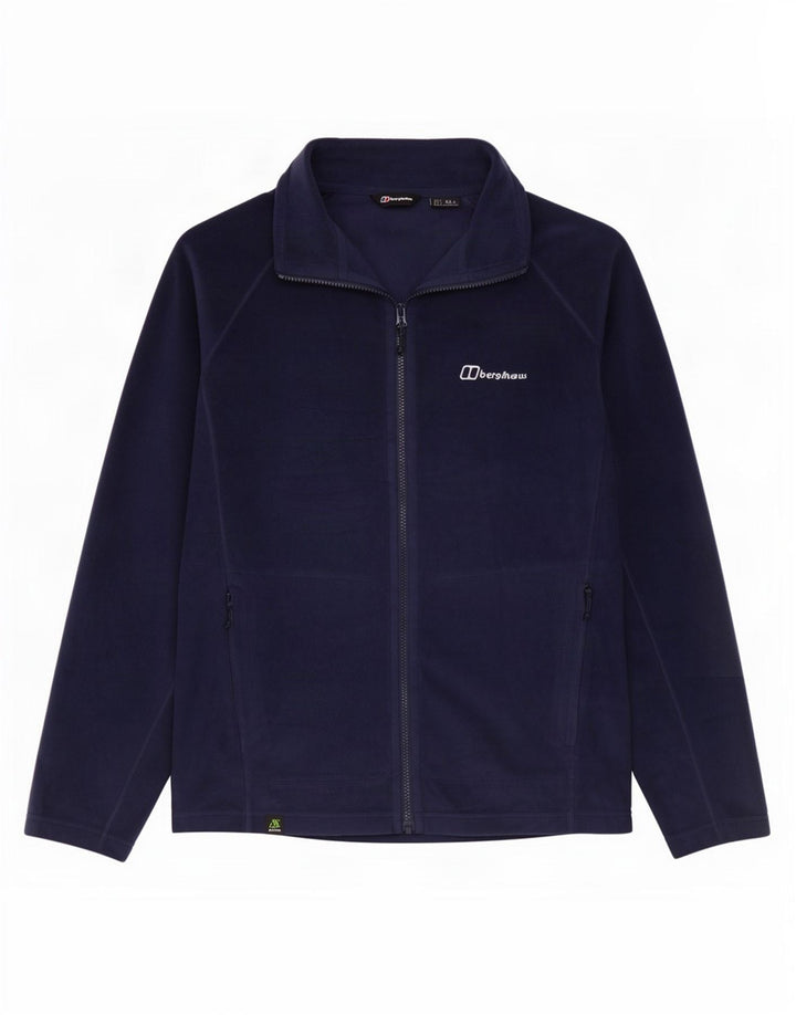 Berghaus Mens Fleece Jacket UK 40 Large Navy Blue Polyester