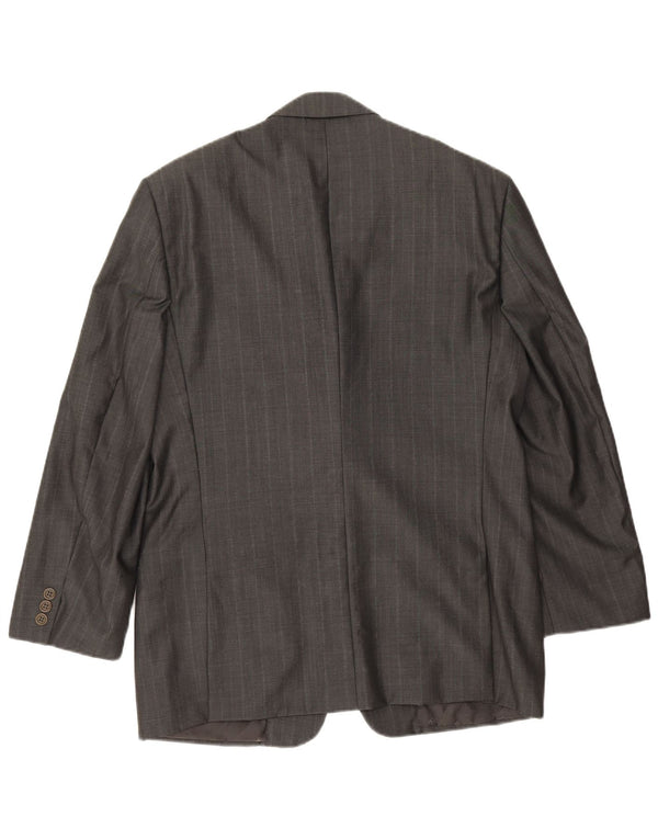 Valentino Mens 3 Button Blazer Jacket IT 50 Large Grey Virgin Wool